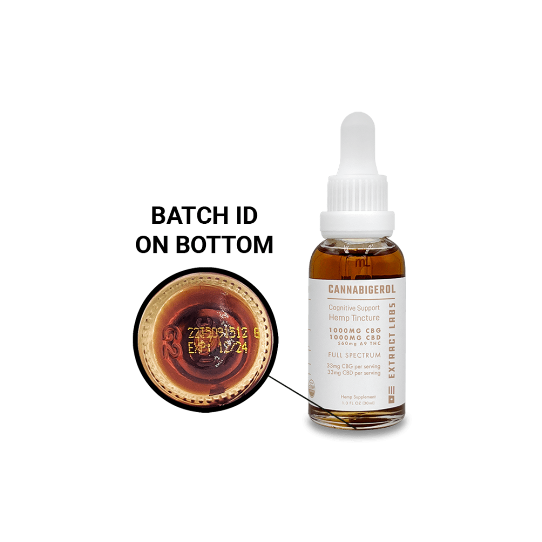 Extract Labs Full Spectrum CBD + CBG Tincture 2000mg - Image 3