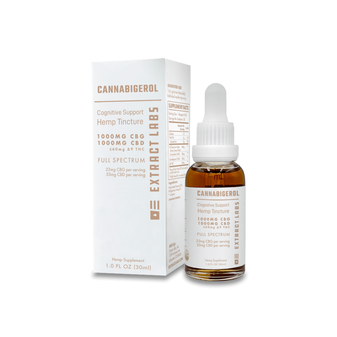 Extract Labs Full Spectrum CBD + CBG Tincture 2000mg