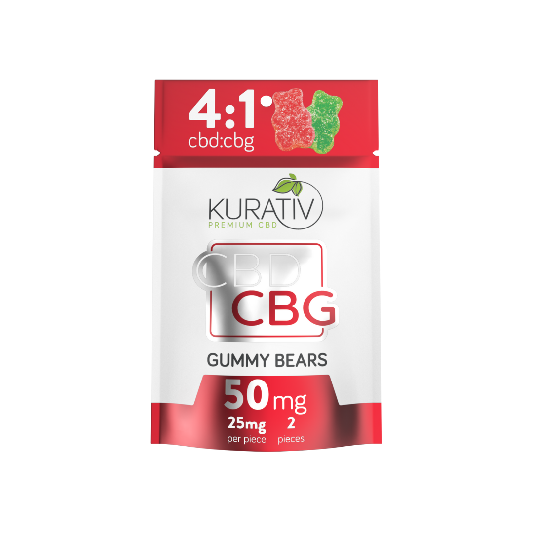 Kurativ CBG Gummy Bears Broad Spectrum 50mg