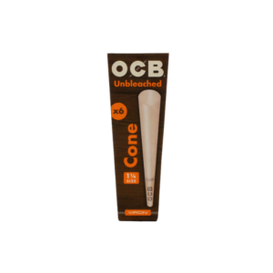 OCB Unbleached Cones 6 Count - 1 1/4"