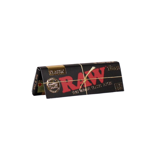 RAW Rolling Papers Classic Black Natural - 1 1/4"