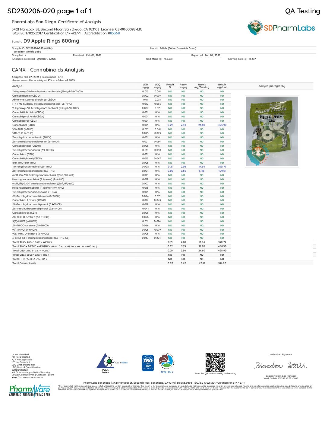 Mellow Fellow Delta 9 Gummies 800mg - Apple Rings - Image 2