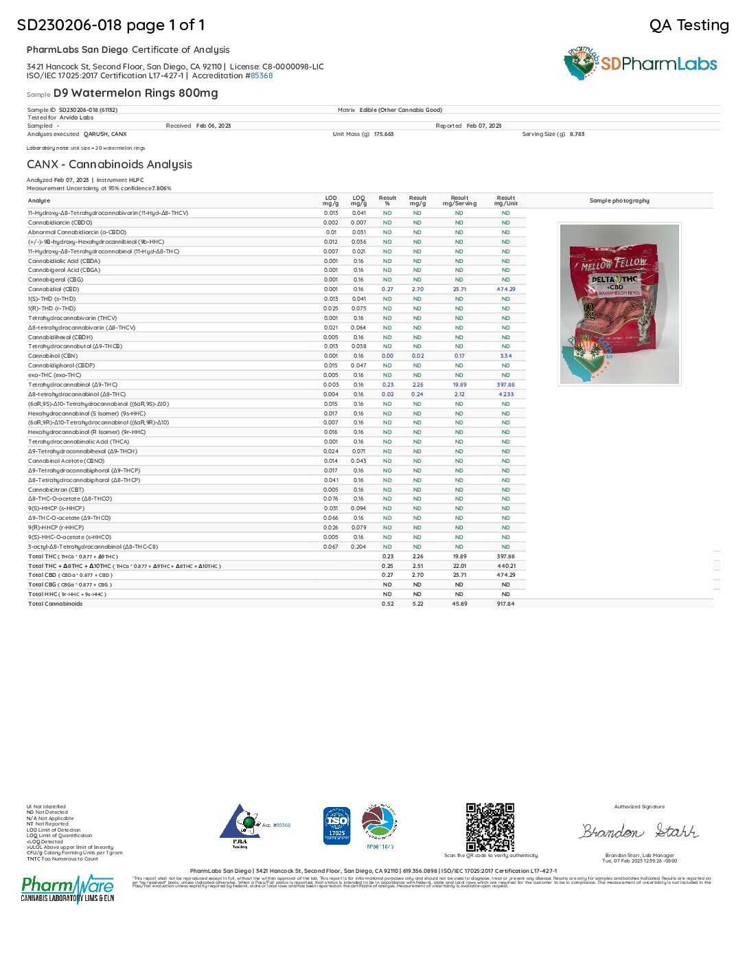 Mellow Fellow Delta 9 Gummies 800mg - Watermelon Rings - Image 2