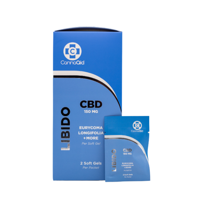 CannaAid Libido Gel Capsules 150mg 2pk - Male - Image 2