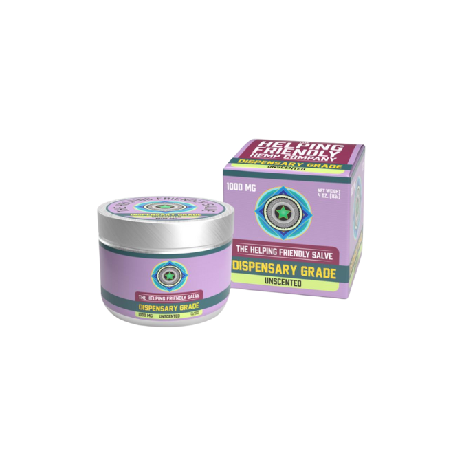 Helping Friendly Dispensary Grade Salve 1000mg - Unscented
