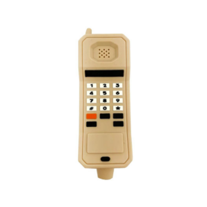 Retro Telephone 4" Silicone Hand Pipe - Tan