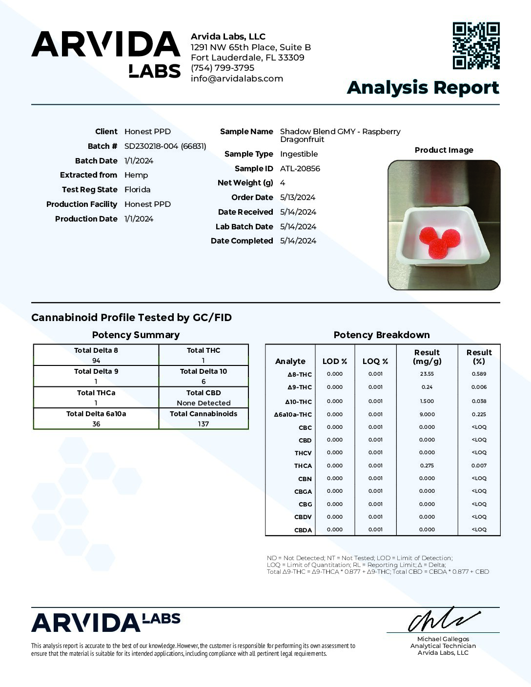 Ghost Shadow Blend Gummies 5000mg - Raspberry Dragonfruit - Image 2