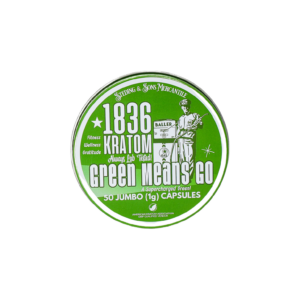1836 Kratom 50ct Jumbo Capsules - Green Means Go