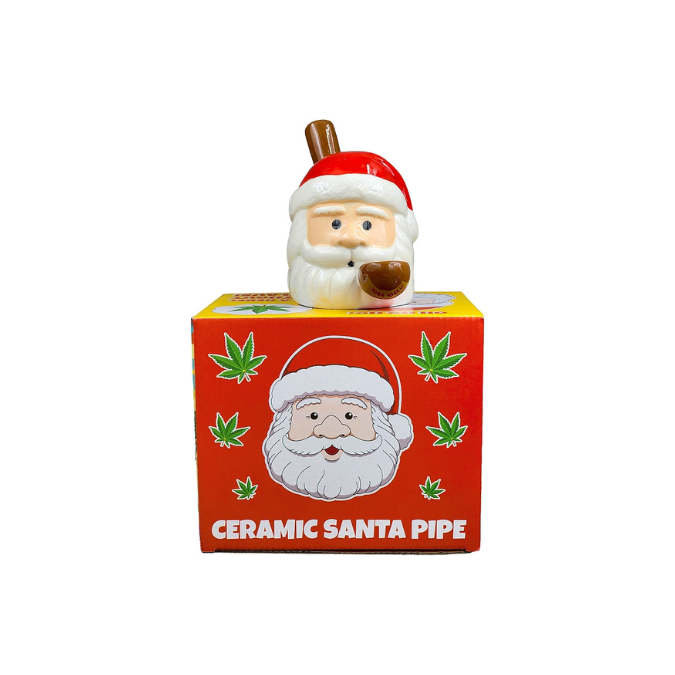 Fashion Craft Ceramic Hand Pipe - Santa - Image 3