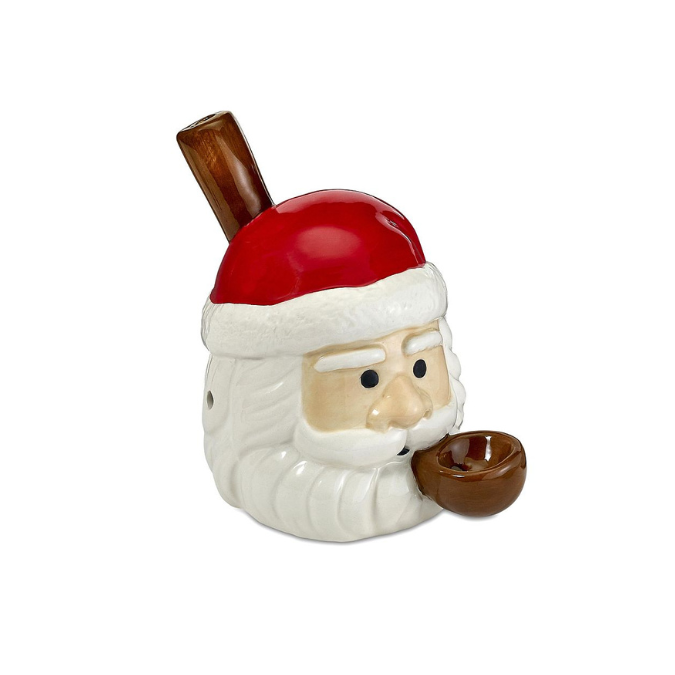 Fashion Craft Ceramic Hand Pipe - Santa - Image 2