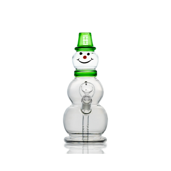Hemper 8" Snowman Mini Water Bubbler - Green - Image 3