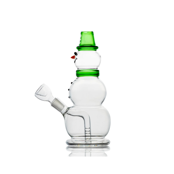 Hemper 8" Snowman Mini Water Bubbler - Green - Image 2