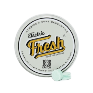1836 Kratom Electric Fresh 21ct Mints 45mg