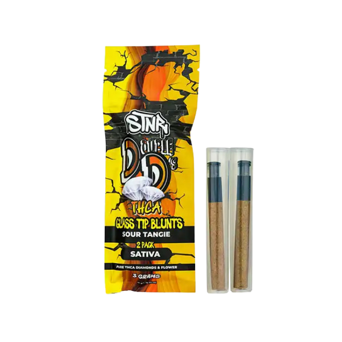 STNR Double D's THCA Blunts w/ Glass Tip - Sour Tangie