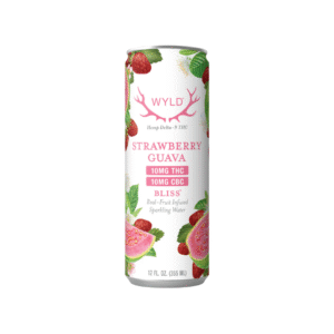 Wyld Sparkling Water THC+CBC Bliss 20mg - Strawberry Guava