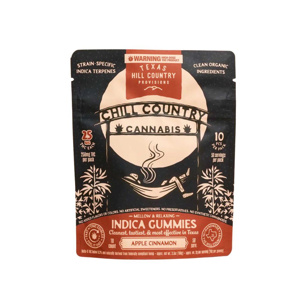 Chill Country Delta 9 Microdosable Gummy 25mg - Apple Cinnamon