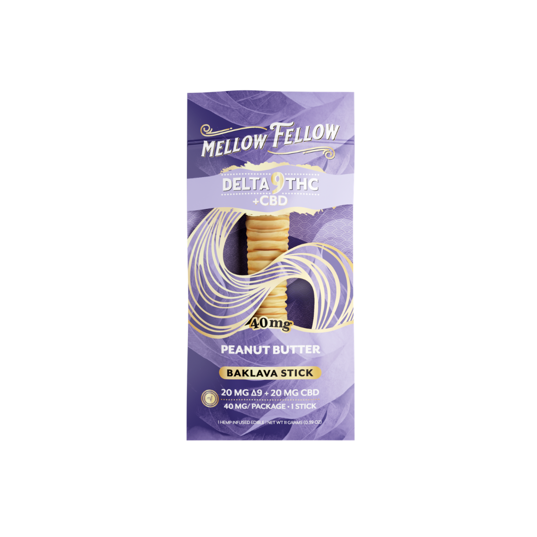 Mellow Fellow Baklava Sticks 40mg - Peanut Butter